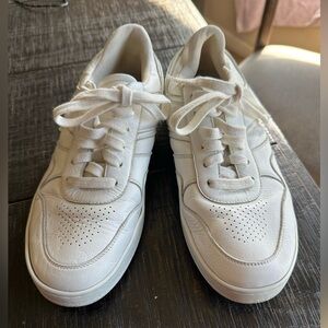 Celine White Leather Lace-Up Sneakers